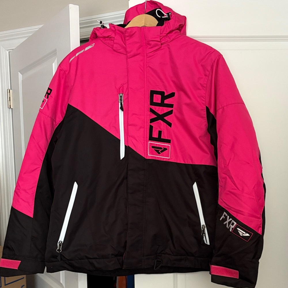 FXR Women's Pink and Black Ski Jacket